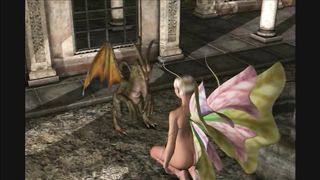 Magic dragon drills little butterfly