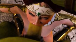 Green orcs fuck chained queen
