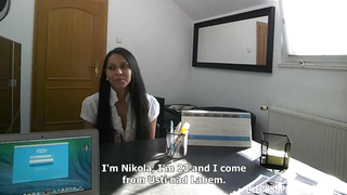 Sexy amateur girl fucking at model casting