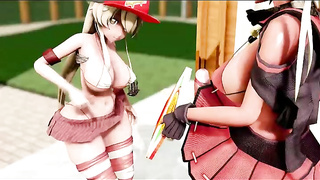 Pizza delivery surprise! Tranny big armed group 3d porn