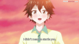 Busty Purple Haired Hentai Slut Teaches Young Boy How To Fuck «◇»