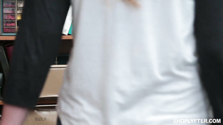 Two security guy fucking with teen thief