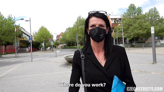 Public offers/controlling this slut in public