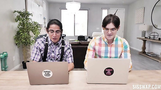 Porn Video Brothers & sisters 4some