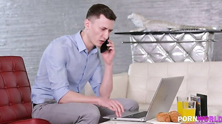 Sexy Office Secretary Fuck Busy Boss 2 video