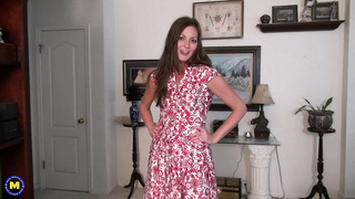 Naughty slim MILF getting naked for you