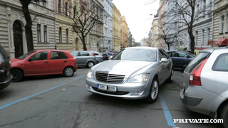 Alexis Crystal Sucks a Cock and Get Fucked by Him Very Hard in a Car