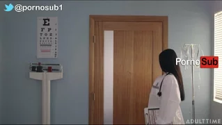 La enfermera Angela White te examina la verga - sub esp