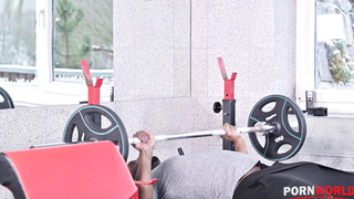 Svelte Blonde Alexis Crystal Gets Broken In by Her First BBC at the Gym