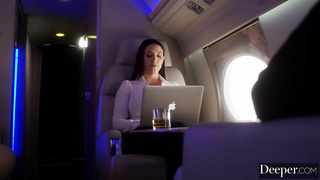 Angela White  haveing sex with a buissnes man.