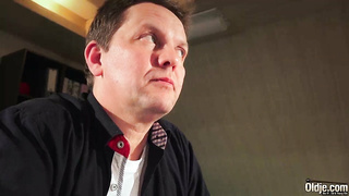 Young girl fuck by 5 grandpa