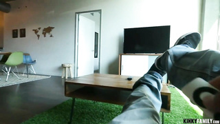 Home porn with hot brunette teen