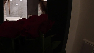 Amateur brunette has sex for money