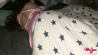 My stepsister is s. but she can’t resist a quick creampie at midnight