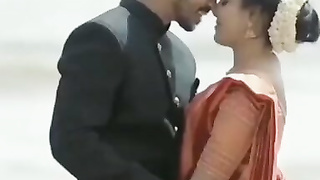 Telugu Kissing Scene of newly marriage couple