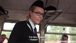 Florane Russel Bus Gangbang