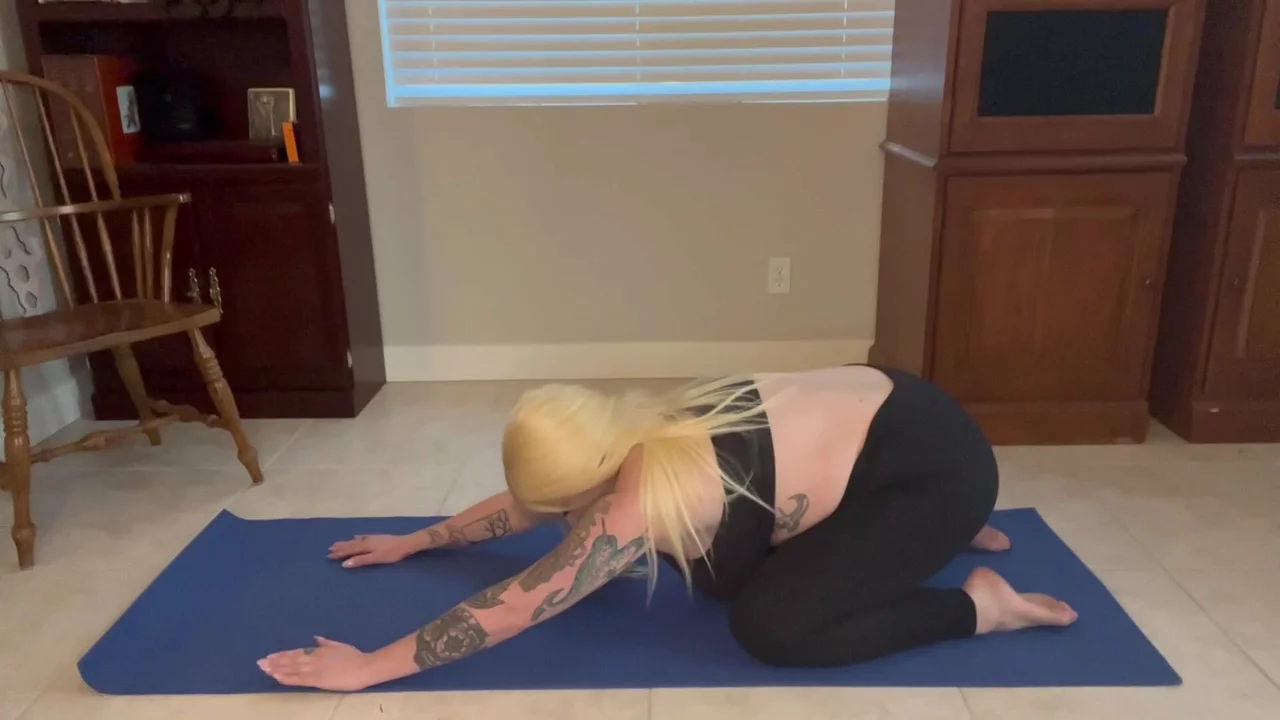 Ellie’s body glistens in the light