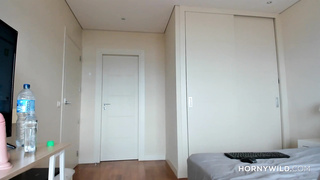 Inked beauty plays with her pussy