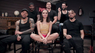 Gang Bang Pawn Shop: Isabella Nice Pays off Debt with All Her Holes