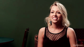 Zoey xxx - Hot Blonde with Petite Pussy Bound and Banged in Pool Hall