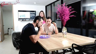 Sara blonde Cuckold watching movies while his wife fucks a big cock - Sara Blonde Duncan Saint(1080P