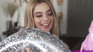 [Step Siblings Caught] Leana Lovings, Molly Little, Theodora Day Stepsister Stuck In A Donut