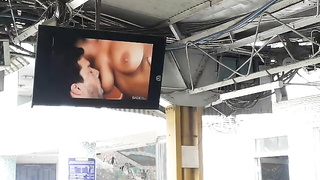 Patna junction couple kissing caught on camera