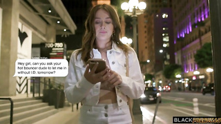 Danni Rivers sucks and fucks his dark Boner