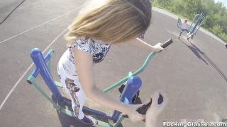 Fucking Glasses - Fucking practice in a gym - Teresa - HD