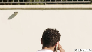 MILFY - Curvy Milf Gets DPed By 2 Eager Young Studs - NATASHA NICE