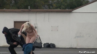 Blonde Bitch Sharked In Public