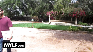 A friend fucked my stepmom CLAUDIA VALENTINE in the kitchen