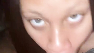 Blowing Big Black Cock