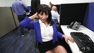 Sasha Pearl office fuck session
