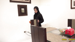 Young Hijabi Girl sucks Big Dick and gets Fucked