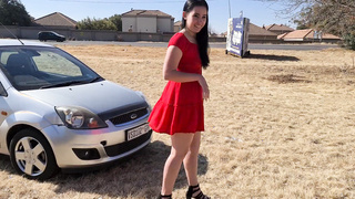 Butt Plug Next To Busy Road ¦ Flashing Tits And Ass In Public