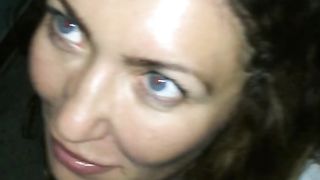 Russian wife speak with husband & suck lovers