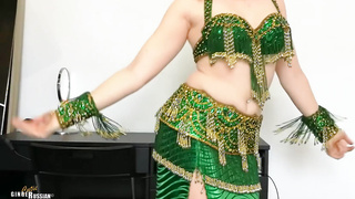 CutieGingerAna Teen Belly Dancer Teases Hard Cock