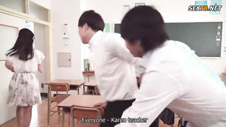 Busty female teacher karen