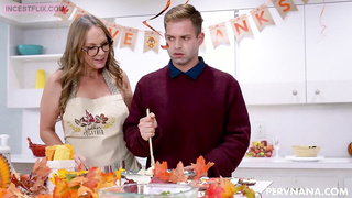 mother, aunt and son