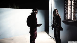 two police officers fuck the prisoner