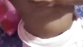 Indian girl after bathing play with her pussy