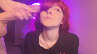 CB-Darkfire cock beating