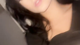 brunette playing with her tits 2 video