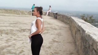 Tourist Couple Public Dirty Games Messy Facial