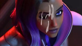 Sombra Overwatch Cumshot
