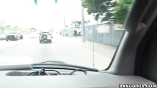 Anya Ivy - Big natural tits get fucked on BangBus