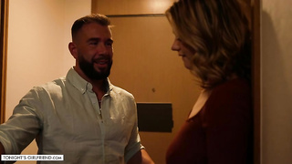 Ellie xxx lets fan lick her shaved pussy