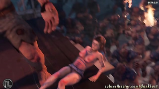 Lara croft 3d cartoon 2