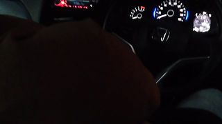 Cheating arab wife suck lovers dick in a Honda Car